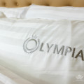 Chăn ga gối khách sạn Olympia cotton lụa 7 món màu trắng OCL7M08-9