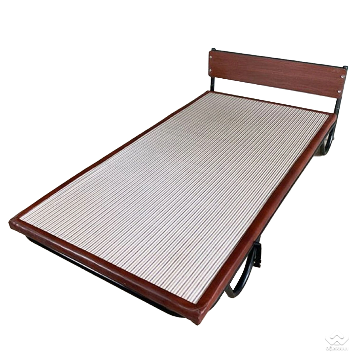 Th&aacute;m giường v&aacute;n gỗ cứng kết hợp da cứng c&aacute;p