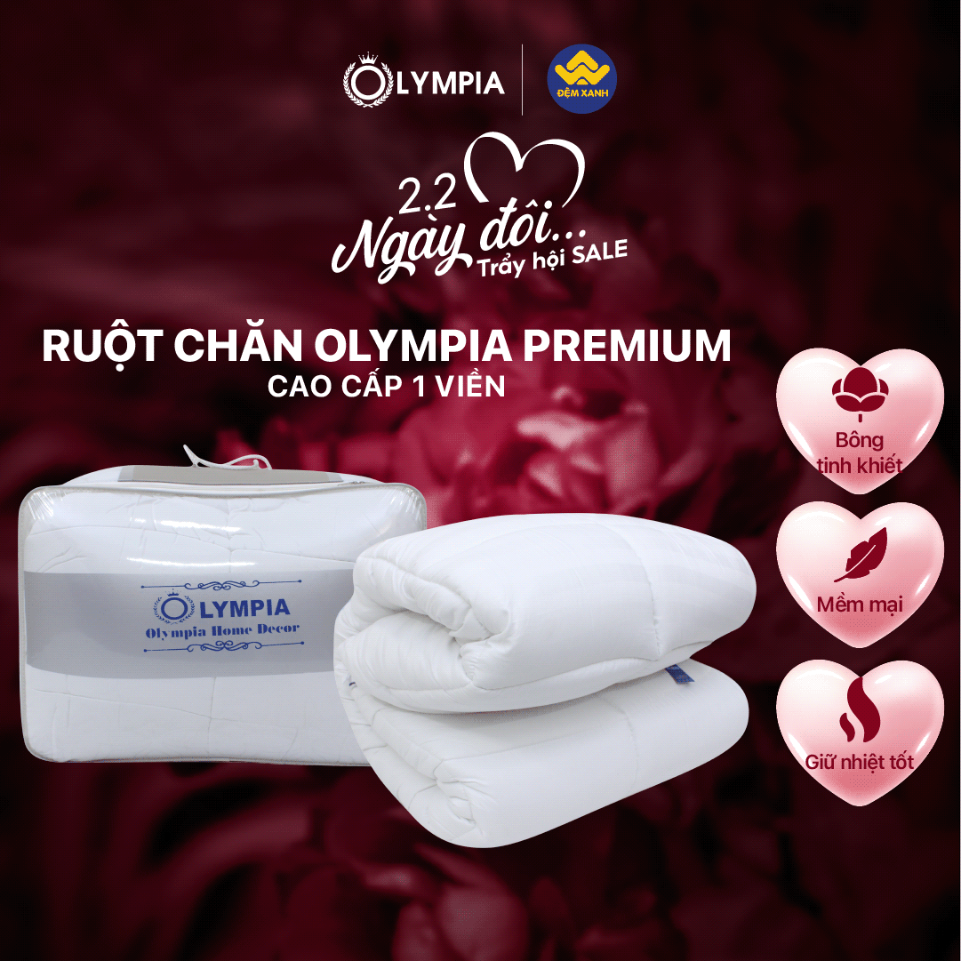 Ruột chăn Olympia Premium cao cấp 1 viền