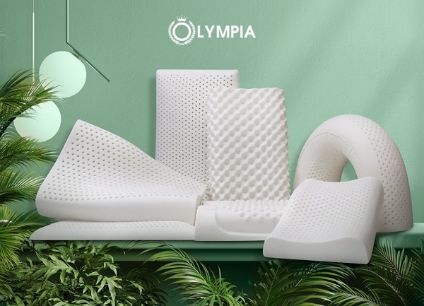 Olympia trình làng bộ sưu tập gối cao su cho sức khỏe