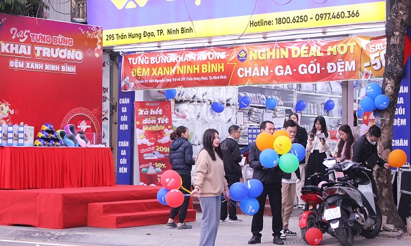 Tưng bừng khai trương Đệm Xanh Ninh Bình tại 295 Trần Hưng Đạo, TP Ninh Bình Tưng bừng khai trương Đệm Xanh Ninh Bình tại 295 Trần Hưng Đạo, TP Ninh Bình
