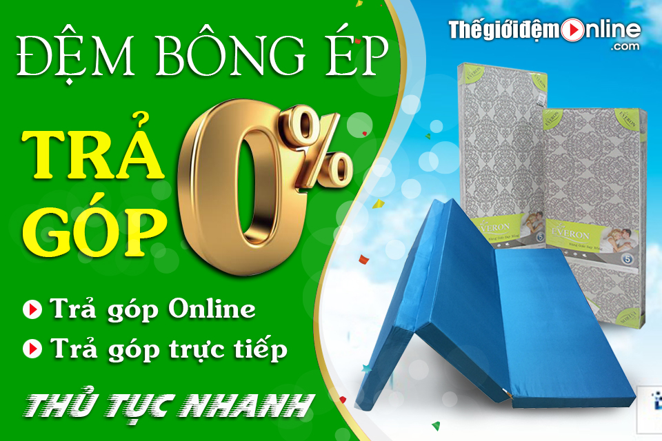 Mua Đệm bông ép trả góp