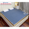 Đệm điện Hàn Quốc Kyung Hee dạ nỉ xanh đậm-8