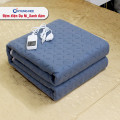 Đệm điện Hàn Quốc Kyung Hee dạ nỉ xanh đậm-3