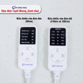 Đệm điện Hàn Quốc Kyung Hee tuyết nhung xanh nhạt-5
