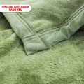 Chăn lông tuyết nhung Misuko Atatami 1,5kg màu xanh rêu-7