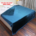Chăn lông tuyết nhung Misuko Atatami 1,5kg màu xanh coban-4