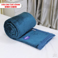 Chăn lông tuyết nhung Misuko Atatami 1,5kg màu xanh coban