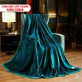 Chăn lông tuyết nhung Misuko Atatami 1,5kg màu xanh coban