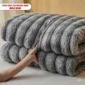 Chăn lông cáo nhân tạo Misuko Nami loang lượn sóng màu xám 200x220cm nặng 2,7kg-0