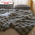 Chăn lông cáo nhân tạo Misuko Nami loang lượn sóng màu xám 200x220cm nặng 2,7kg-7