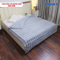 Chăn lông cáo nhân tạo Misuko Nami loang lượn sóng màu xám 200x220cm nặng 2,7kg-4