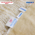 Chăn lông cáo nhân tạo Misuko Nami loang lượn sóng màu be 200x220cm nặng 2,7kg-6