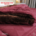 Chăn lông Nhật Bản Misuko Hokko màu đỏ 210x250cm nặng 4.5kg-8