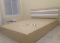 Giường gỗ MDF 05 Melamine cải sơn trắng