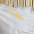 Chăn ga gối khách sạn Olympia cotton lụa 7 món màu ghi OCL7M02-6