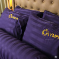 Chăn ga gối khách sạn Olympia cotton lụa 7 món màu tím OCL7M04-2