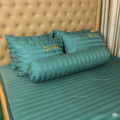 Chăn ga gối khách sạn Olympia cotton lụa 7 món xanh lá OCL7M06-4