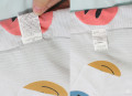 Chăn hè đũi Nhật màu trắng lọa tiết Smile pattern-0