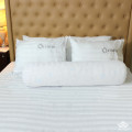 Chăn ga gối khách sạn Olympia cotton lụa 7 món màu trắng OCL7M08-1