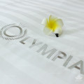 Chăn ga gối khách sạn Olympia cotton lụa 7 món màu trắng OCL7M08-8