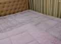 Chăn lông cừu xuất khẩu Olympia chữ vạn màu tím lavender-2