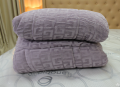 Chăn lông cừu xuất khẩu Olympia chữ vạn màu tím lavender-11