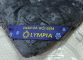 Chăn lông cừu xuất khẩu Olympia vân chìm màu đen tuyền-8