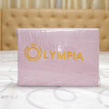 Chăn ga gối khách sạn Olympia lụa thêu 5 món màu hồng phấn-6