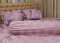 Bộ chăn ga gối lụa Olympia Silk khách sạn màu hồng-2
