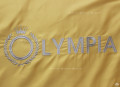 Chăn ga gối khách sạn Olympia lụa thêu 5 món màu vàng-10