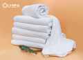 Combo khăn mặt + khăn tắm Olympia hotel màu trắng-19