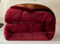 Chăn lông cừu Pháp Nicolas đỏ ruby NCL2301-2