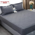 Bộ ga gối chun chần Misuko Tencel Rio MIR2405 xám đậm-5