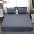 Bộ ga gối chun chần Misuko Tencel Rio MIR2405 xám đậm
