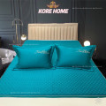 Chăn ga gối lụa 7 món Kore Home KRH04 màu xanh lá-2
