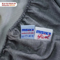 Bộ ga gối chun không chần Misuko Tencel Rio MIR2404 màu ghi-1