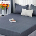 Bộ ga gối chun không chần Misuko Rio MIR2405 màu xám đậm-2