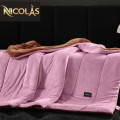 Chăn lông cừu Pháp Nicolas Luxury màu hồng NCL2408