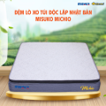 Đệm lò xo túi độc lập Nhật Bản Misuko Michio 3 viền cao 26cm