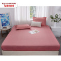 Bộ ga gối chun không chần Misuko Tencel Rio MIR2409 hồng phấn-4