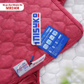 Bộ ga gối chun chần Misuko Tencel Rio MIR2408 hồng đậm-1