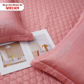 Bộ ga gối chun chần Misuko Tencel Rio MIR2409 hồng phấn-1