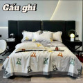 Chăn ga gối lụa thái 4 món ( ga chun) LT2502