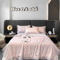 Chăn ga gối lụa thái 4 món ( ga chun) LT2503