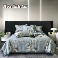 Chăn ga gối lụa thái 4 món ( ga chun) LT2507