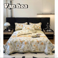 Chăn ga gối lụa thái 4 món ( ga chun) LT2508