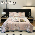 Chăn ga gối lụa thái 4 món ( ga chun) LT2509