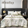 Chăn ga gối lụa thái 4 món ( ga chun) LT2513