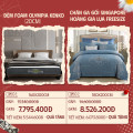 Combo 14: Đệm Foam Olympia KenKo + CGG Singapore Hoàng Gia lụa